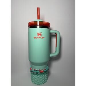 Stanley X Moolah Kicks Turquoise 40oz Tumbler With Boot & Stacks BNWT